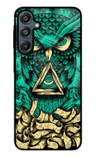 Green Owl Samsung A16 5G Glass Case