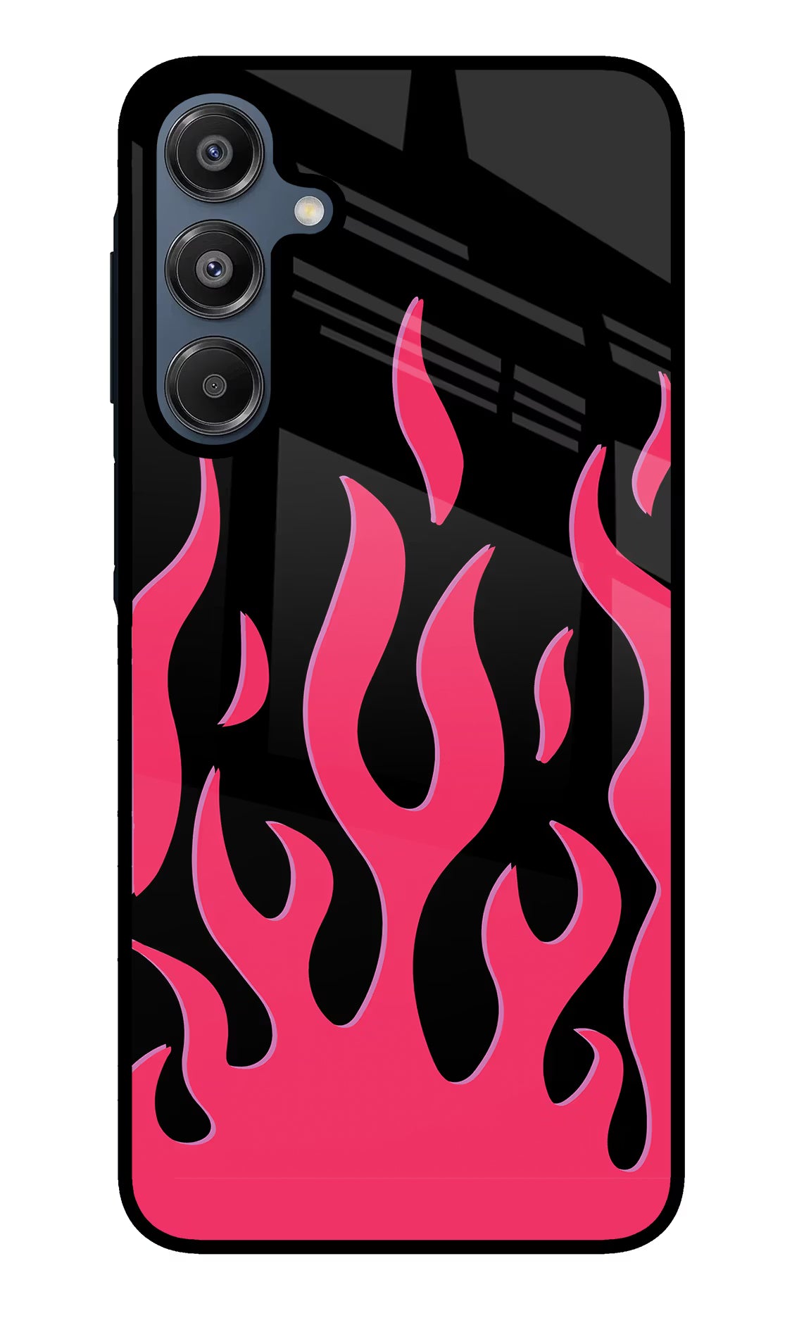 Fire Flames Samsung A16 5G Glass Case Back Cover by Casekaro