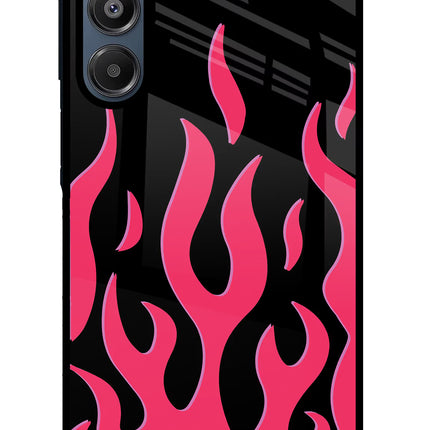 Fire Flames Samsung A16 5G Glass Case