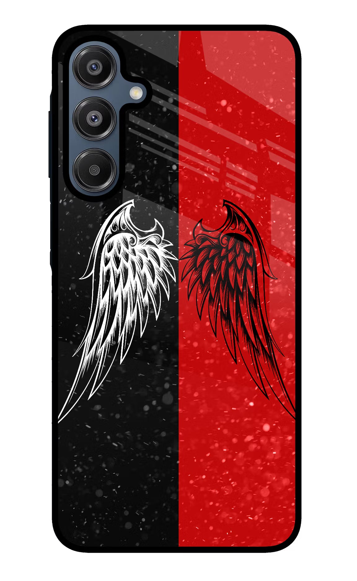 Wings Samsung A16 5G Glass Case Back Cover by Casekaro