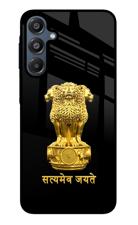 Satyamev Jayate Golden Samsung A16 5G Glass Case