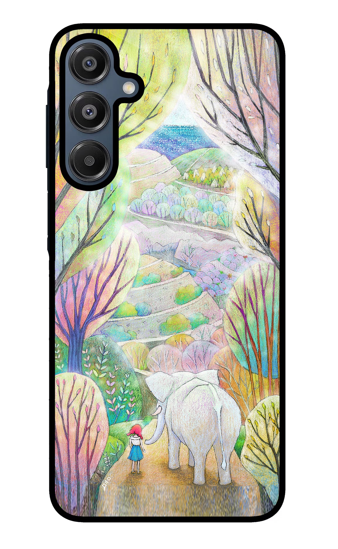 Nature Painting Samsung A16 5G Glass Case