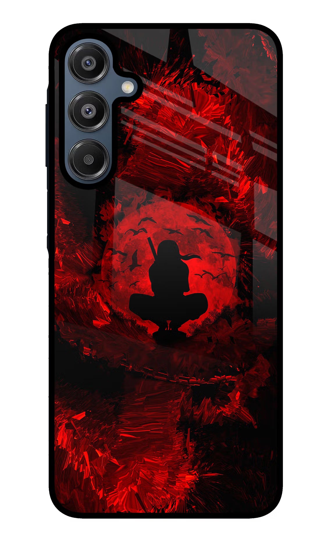 Itachi Uchiha Samsung A16 5G Glass Case Back Cover by Casekaro
