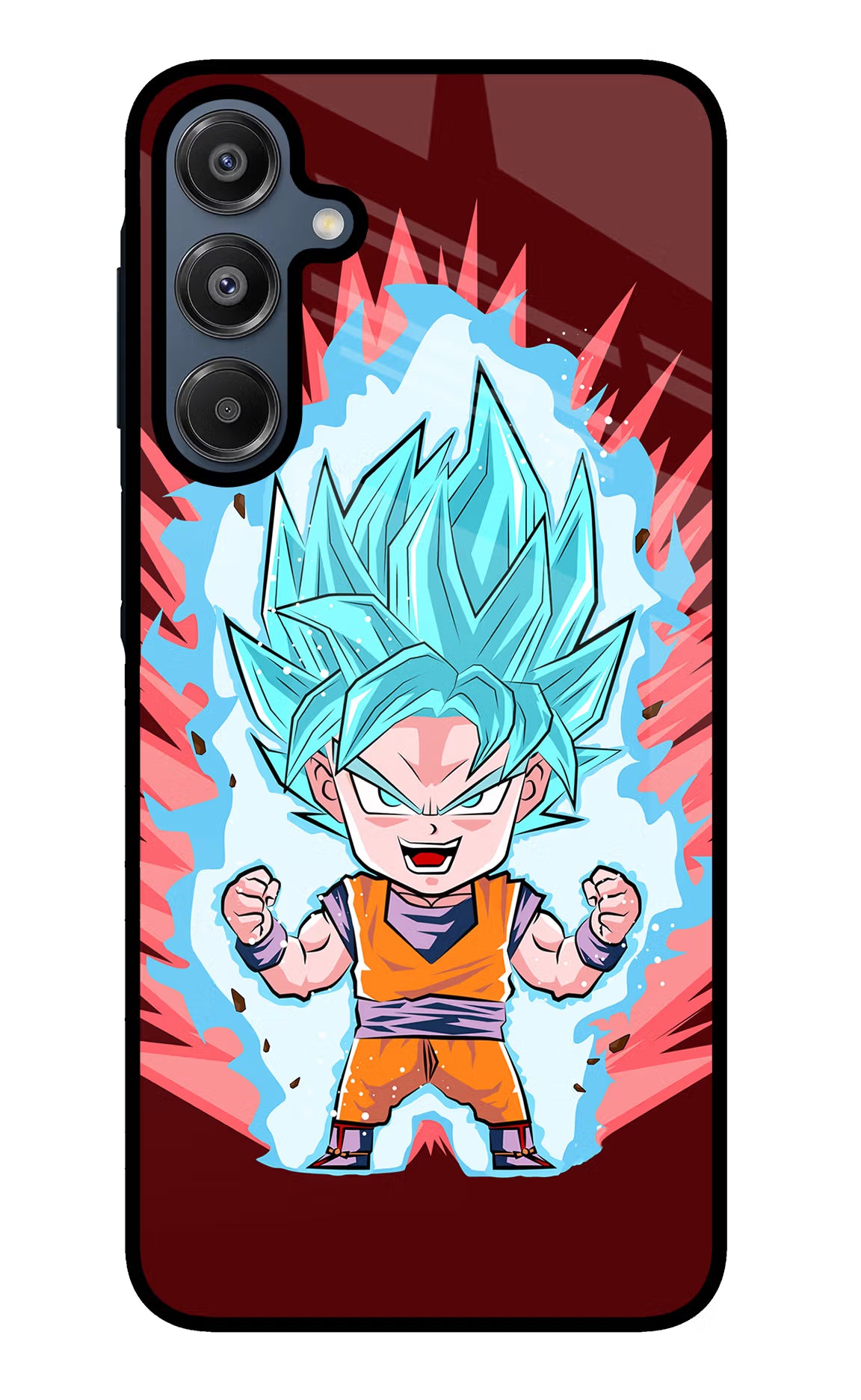 Goku Little Samsung A16 5G Glass Case Back Cover by Casekaro