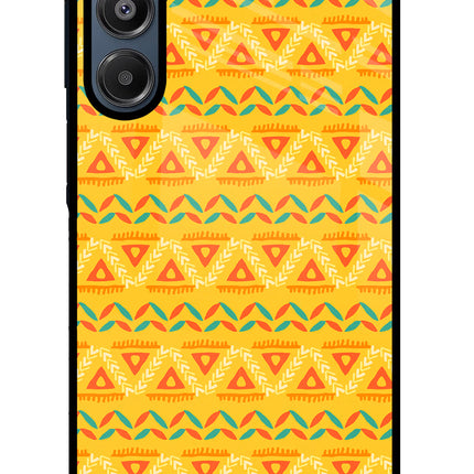 Tribal Pattern Samsung A16 5G Glass Case
