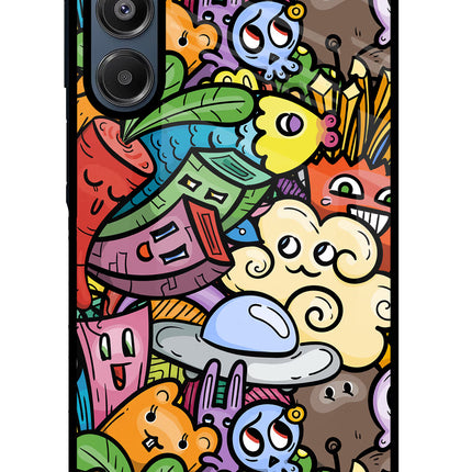 Veggie Doodle Samsung A16 5G Glass Case