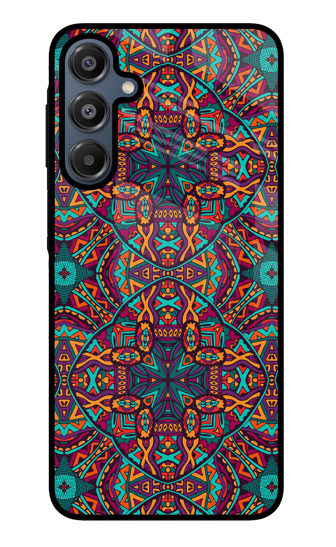 Colour Mandala Samsung A16 5G Glass Case Back Cover by Casekaro
