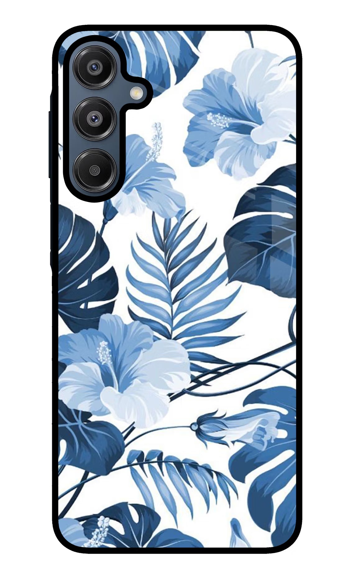 Fabric Art Samsung A16 5G Glass Case Back Cover by Casekaro