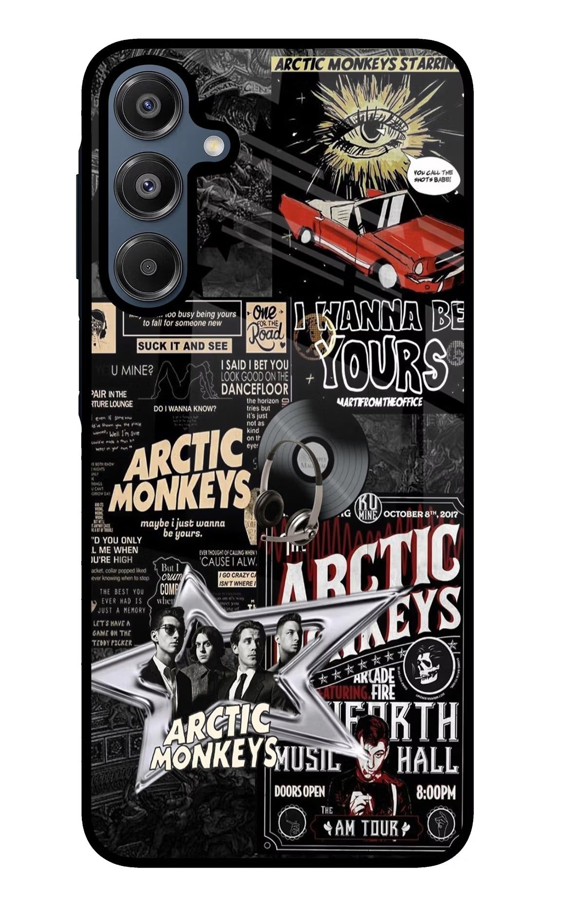 Arctic Monkeys Samsung A16 5G Glass Case Back Cover by Casekaro