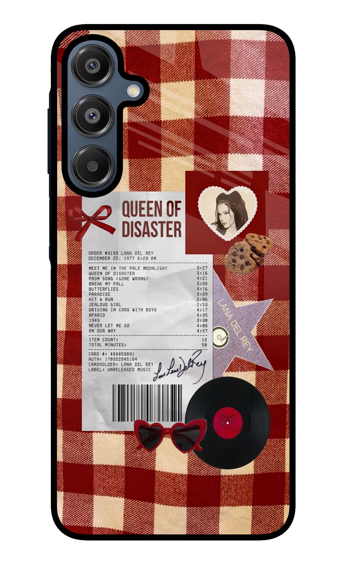 Queen of Disaster Samsung A16 5G Glass Case