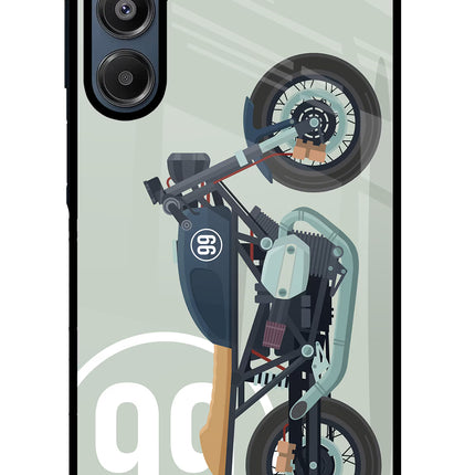 Classic Cafe Racer 99 Samsung A16 5G Glass Case