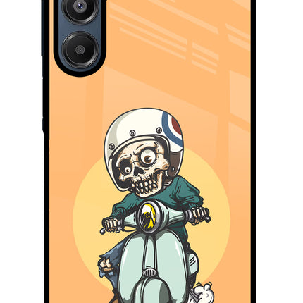 Undead Biker Samsung A16 5G Glass Case