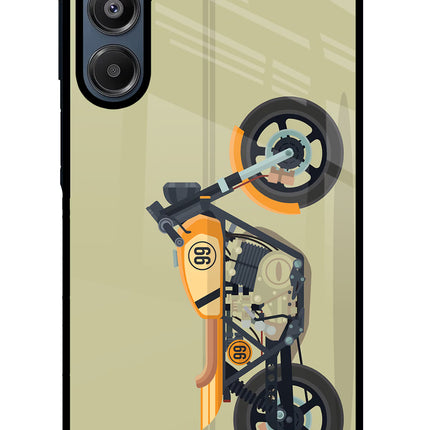 Vertical Speedster Samsung A16 5G Glass Case