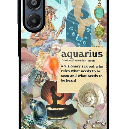 Aquarius Zodiac Samsung A16 5G Glass Case