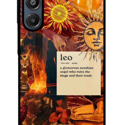 Leo Zodiac Samsung A16 5G Glass Case