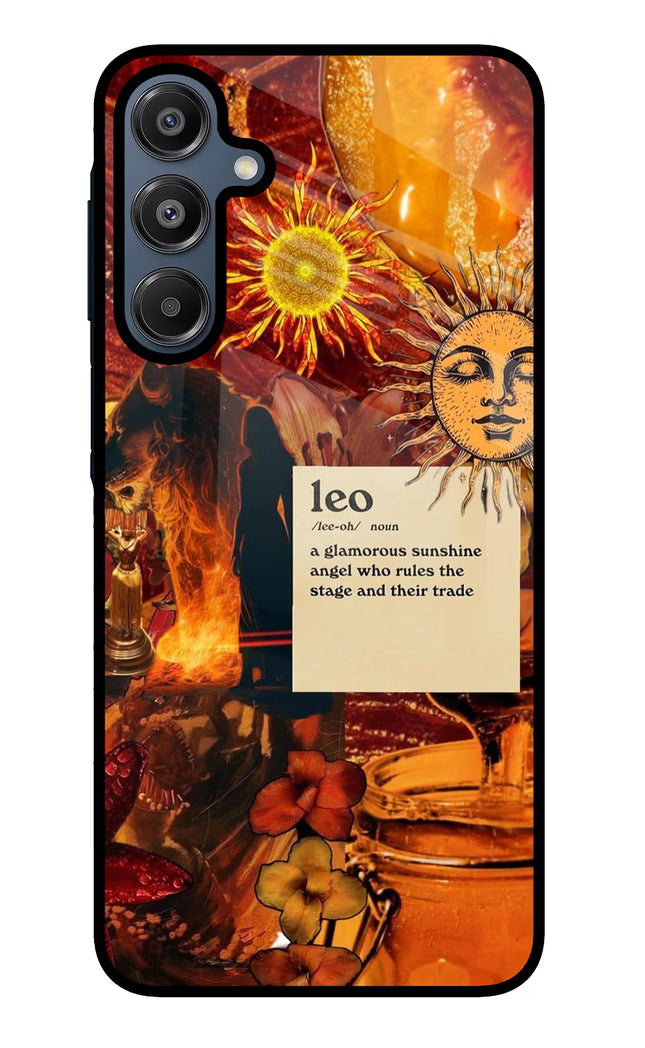 Leo Zodiac Samsung A16 5G Glass Case