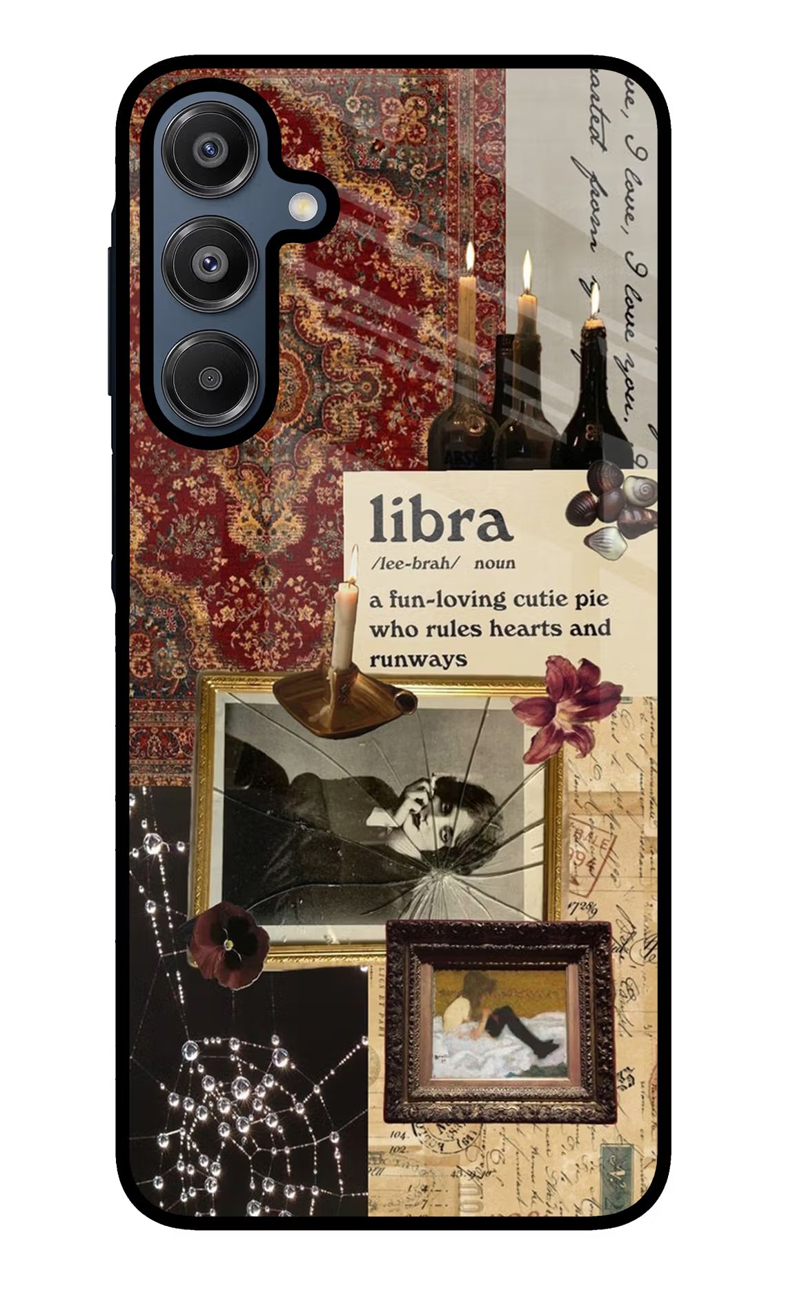 Libra Zodiac Samsung A16 5G Glass Case Back Cover by Casekaro