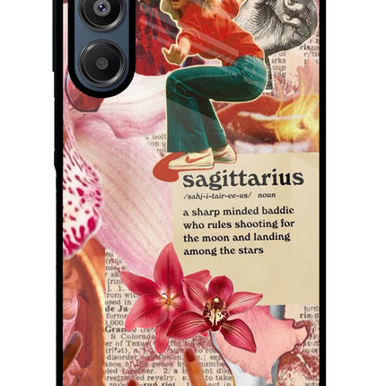 Sagittarius Zodiac Samsung A16 5G Glass Case