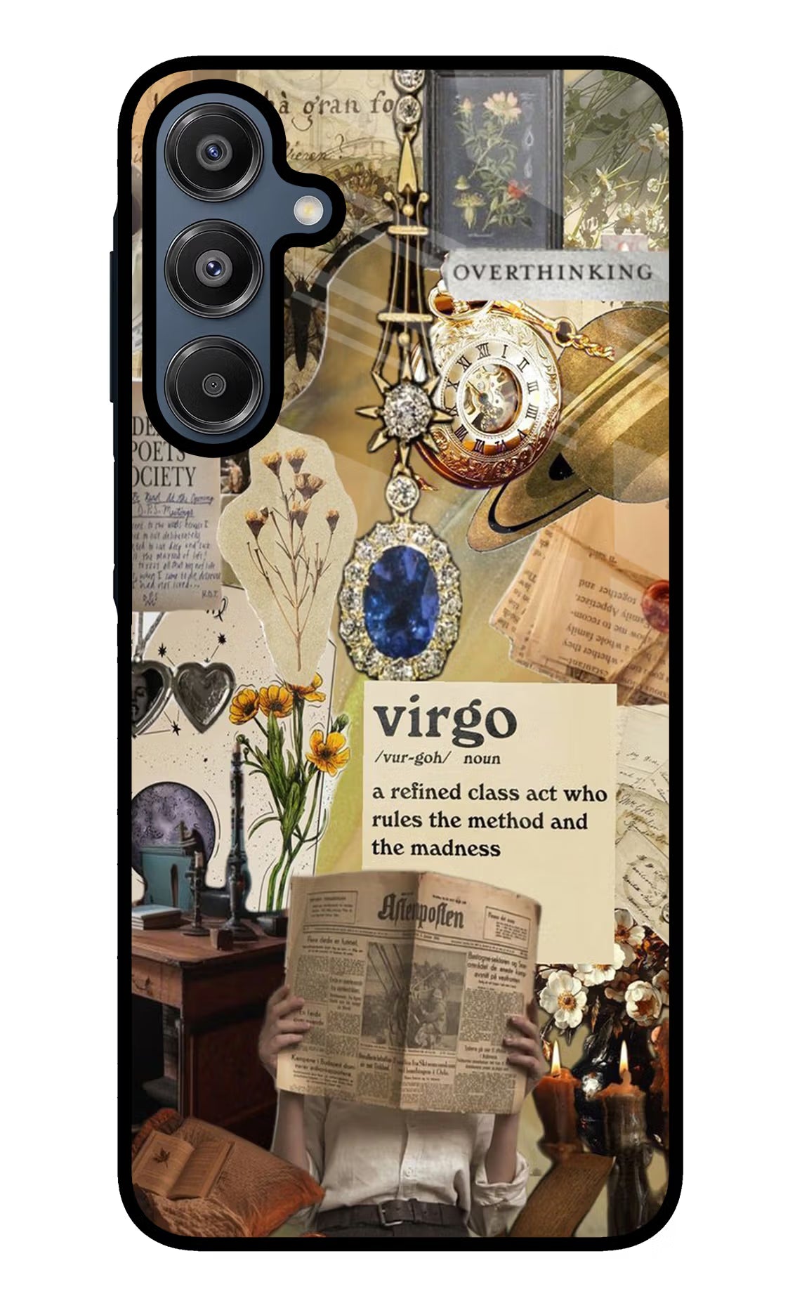 Virgo Zodiac Samsung A16 5G Glass Case Back Cover by Casekaro