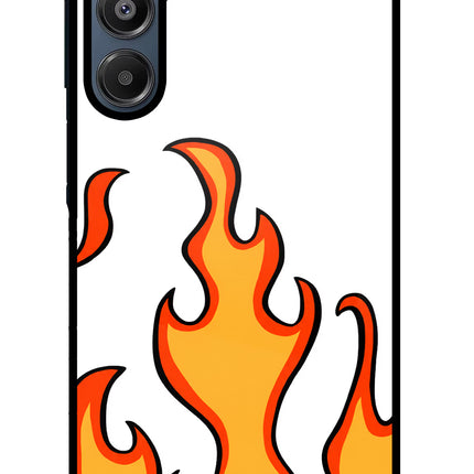 Fired Up – White Samsung A16 5G Glass Case