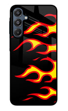Side Sweep Flames Samsung A16 5G Glass Case