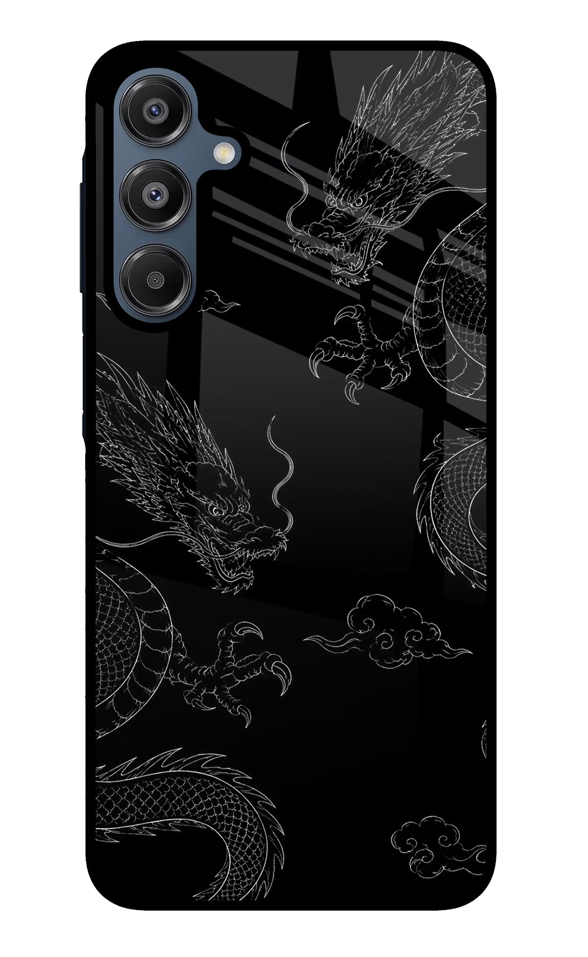 Twin Dragons Samsung A16 5G Glass Case Back Cover by Casekaro