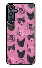 Pink Cats Samsung A16 5G Glass Case