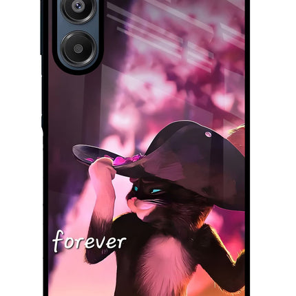 Forever Cat Samsung A16 5G Glass Case