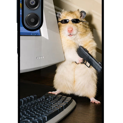 Hacker Hamster Samsung A16 5G Glass Case