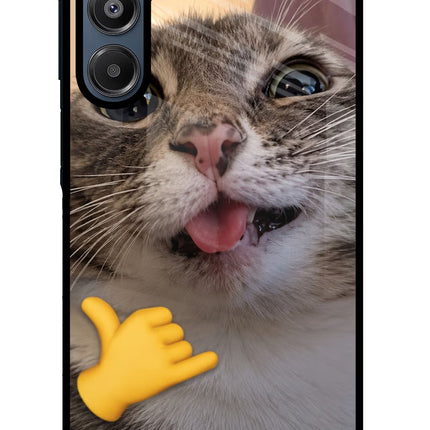 Silly Cat Call Samsung A16 5G Glass Case