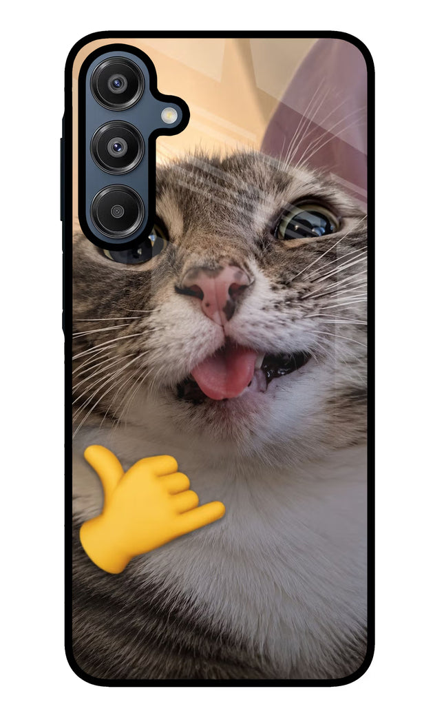 Silly Cat Call Samsung A16 5G Glass Case
