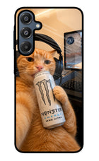 Gamer Cat Energy Samsung A16 5G Glass Case