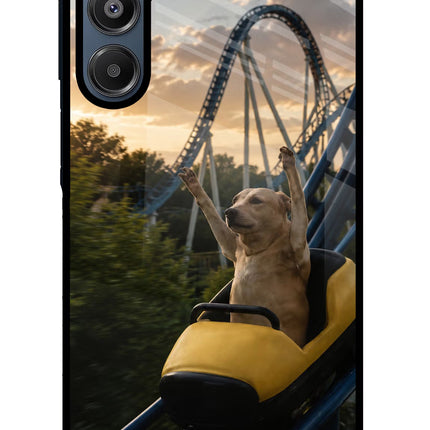 Rollercoaster Dog Samsung A16 5G Glass Case