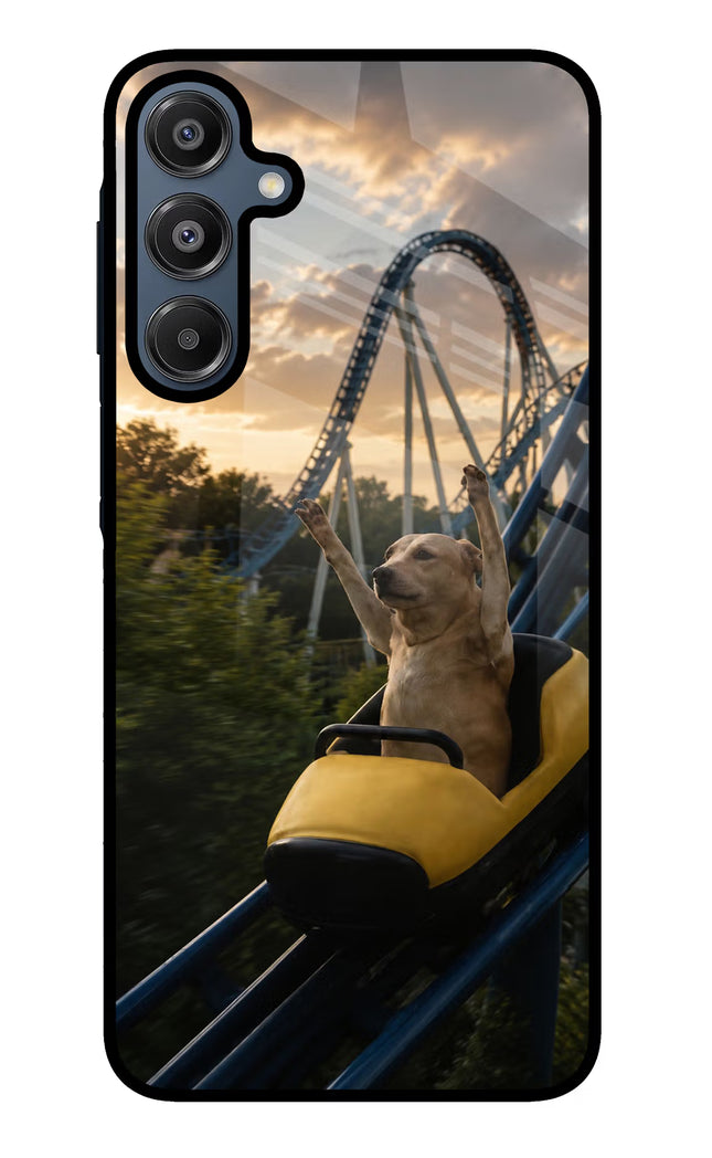 Rollercoaster Dog Samsung A16 5G Glass Case