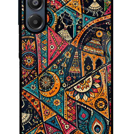 Folk Print Samsung A16 5G Glass Case