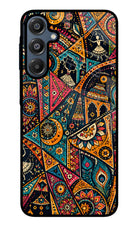 Folk Print Samsung A16 5G Glass Case