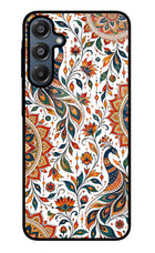 White Mayura Samsung A16 5G Glass Case