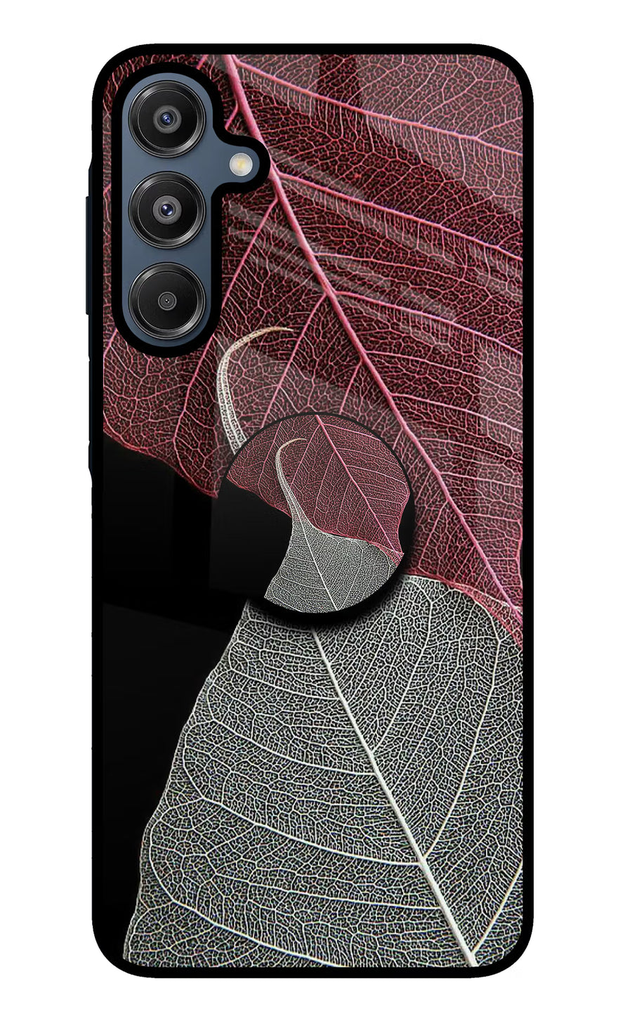 Leaf Pattern Samsung A16 5G Pop Case, Glass case