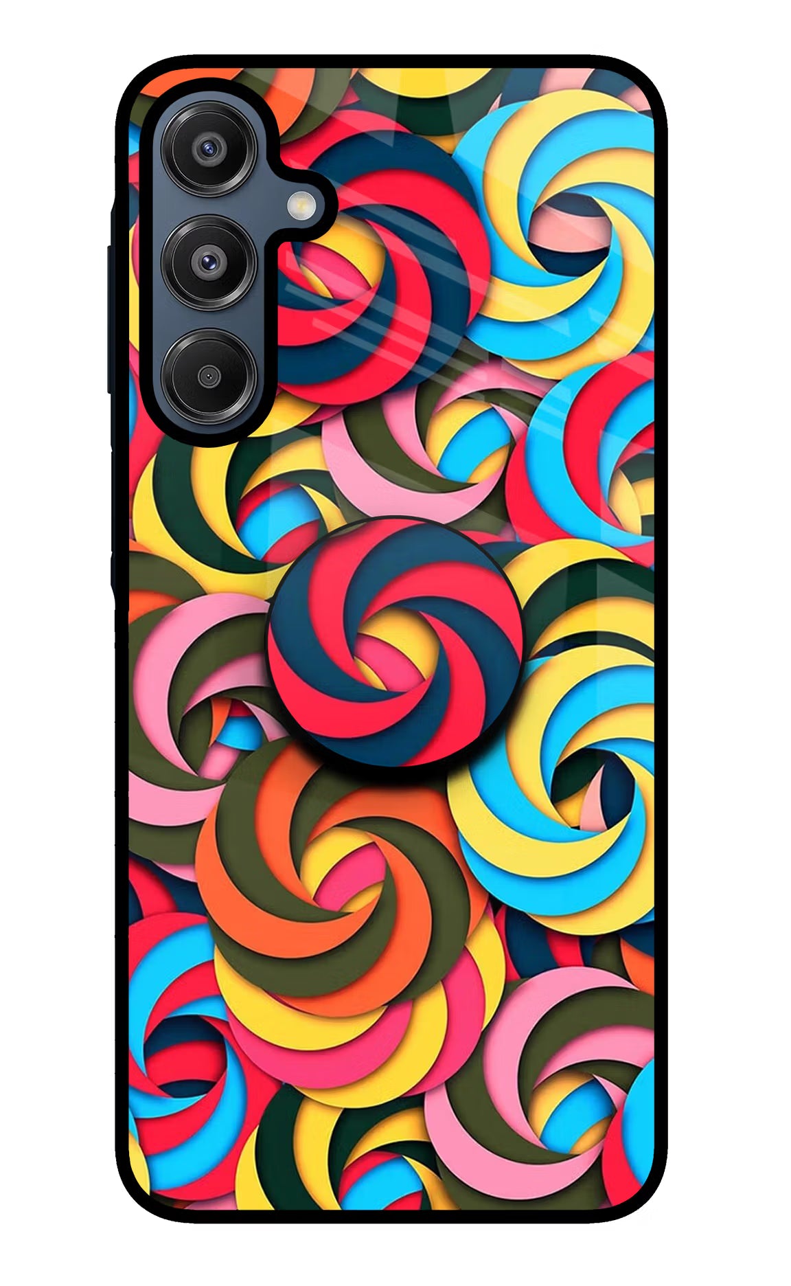 Spiral Pattern Samsung A16 5G Pop Case by Casekaro
