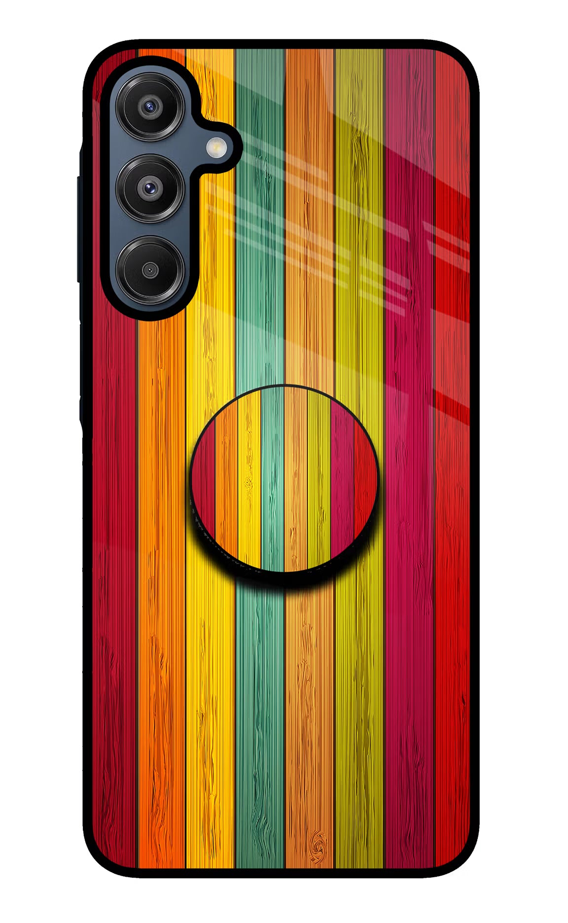 Multicolor Wooden Samsung A16 5G Pop Case by Casekaro