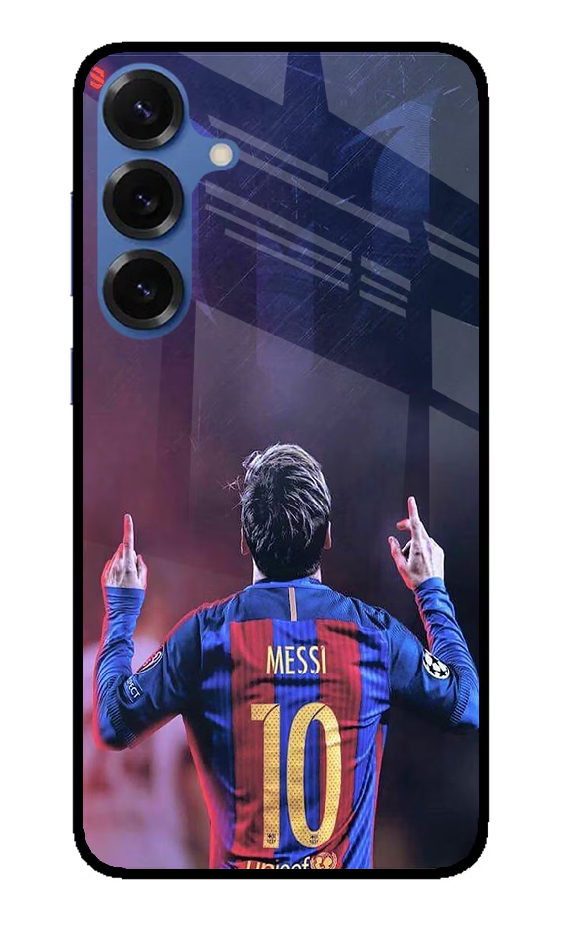 Messi Samsung S25 Glass Case Back Cover by Casekaro