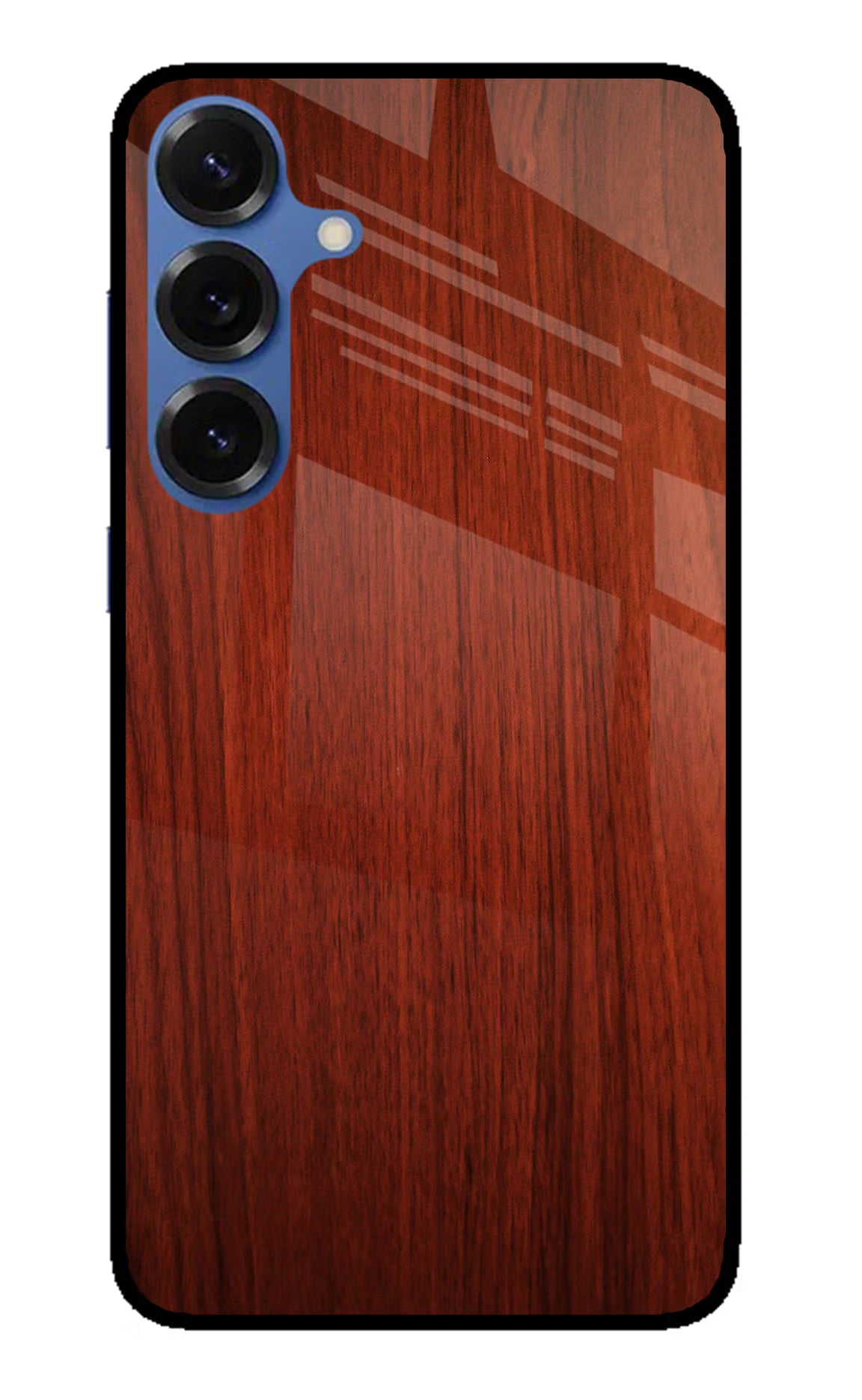 Wooden Plain Pattern Samsung S25 Glass Case