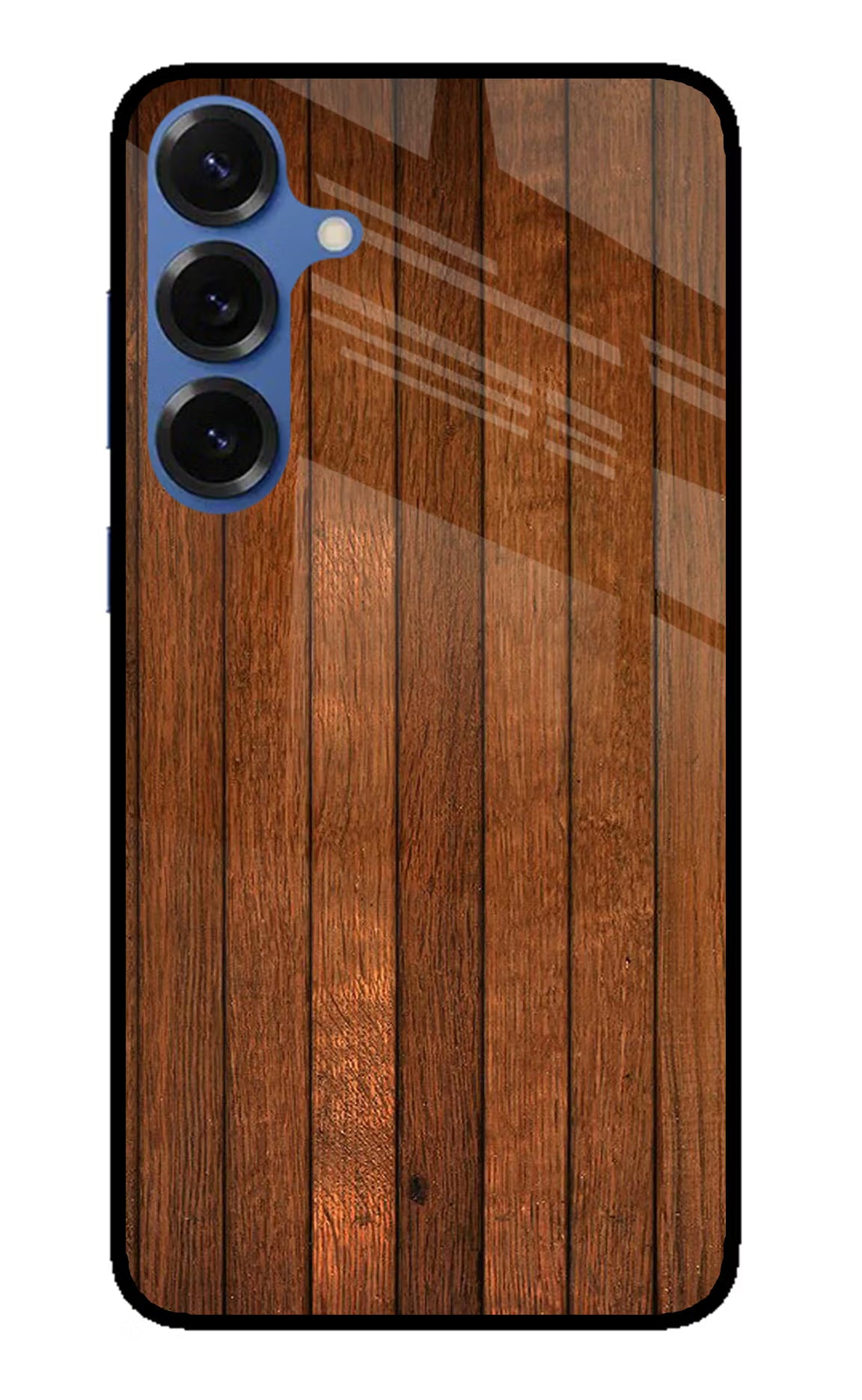 Wooden Artwork Bands Samsung S25 Glass Case