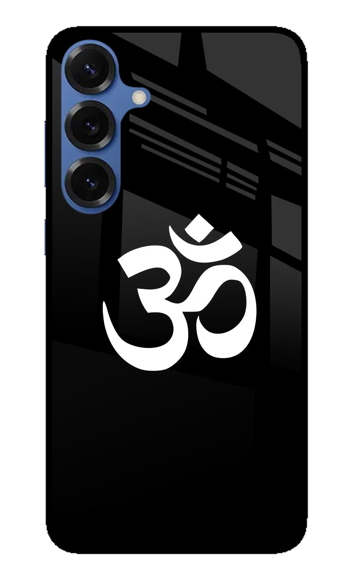 Om Samsung S25 Glass Case Back Cover by Casekaro