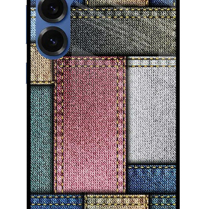 Multicolor Jeans Samsung S25 Glass Case