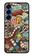 Cinema Abstract Samsung S25 Glass Case