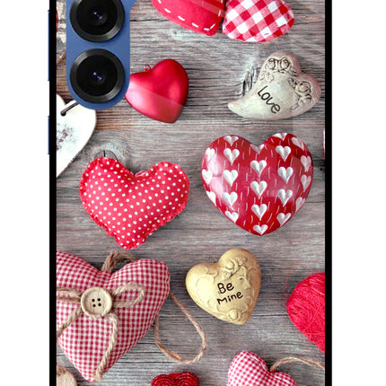 Love Wallpaper Samsung S25 Glass Case Back Cover by Casekaro