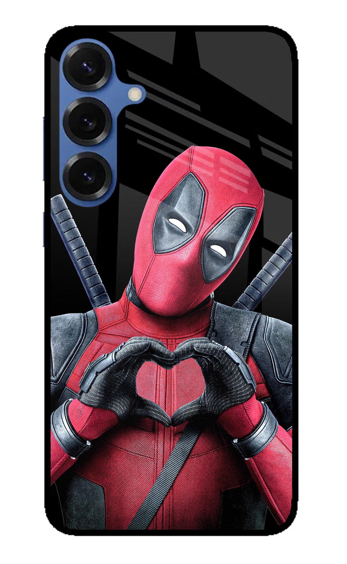 Deadpool Samsung S25 Glass Case Back Cover by Casekaro