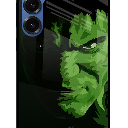 HULK Samsung S25 Glass Case Back Cover by Casekaro
