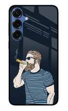 Smoking Samsung S25 Glass Case